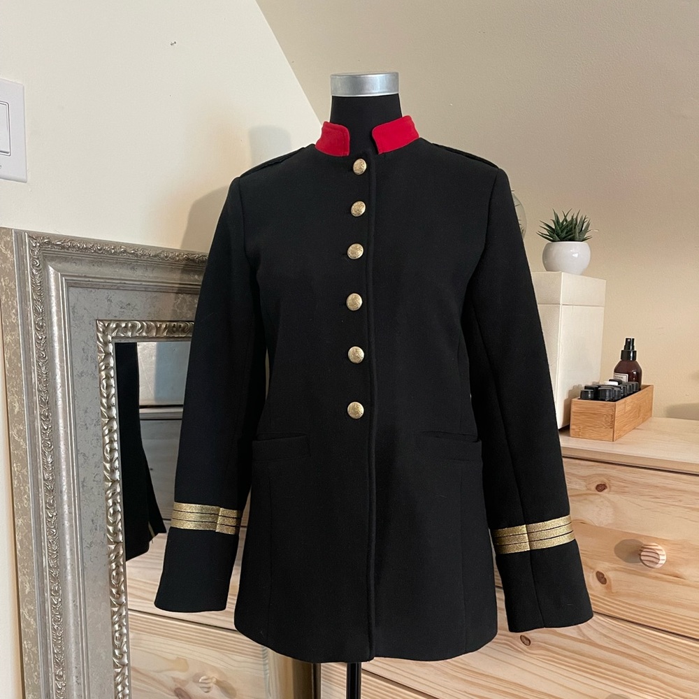 Military Mid Length Wool Coat